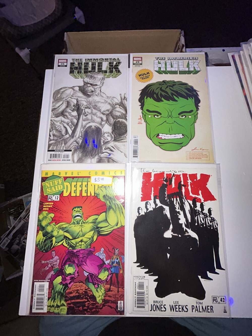 Marvel Comics The Immortal Hulk #35, The Incredible Hulk #29, The Defenders #12,